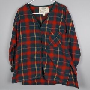 VINTAGE Cotton Plaid Top by Victoria's Secret